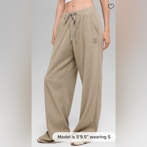 ALO Yoga Pants - Alo NWT Muse Wide Leg Pants Gravel Heather Size M